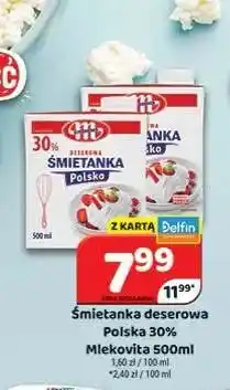 Delfin Śmietanka deserowa Polska 30% Mlekovita oferta