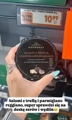 Biedronka Salami z truflą i Parmigiano Reggiano Biedronka oferta