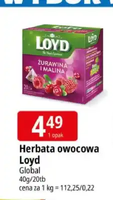 E.Leclerc Herbata owocowa Loyd Żurawina i Malina oferta