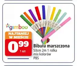 E.Leclerc Bibuła marszczona 50 cm 2 m mix kolorów Gimbo oferta