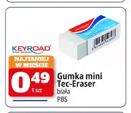 E.Leclerc Gumka mini Tec-Eraser Keyroad biała oferta