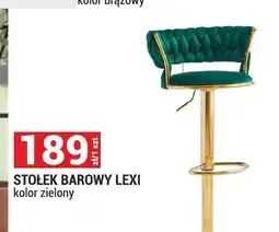 Merkury Market Stołek barowy Lexi zielony oferta
