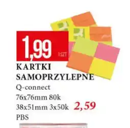 E.Leclerc Kartki samoprzylepne Q-Connect 76x76 mm 80k oferta