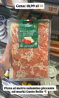 Biedronka Pizza al metro salamino piccante Gusto Bello oferta