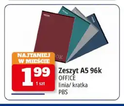 E.Leclerc Zeszyt A5 96k linia Office oferta
