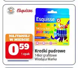 E.Leclerc Kredki pudrowe Esquisse 14 kolorów grafitowe oferta