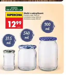 Biedronka Słoiki z zakrętkami 6-pak oferta