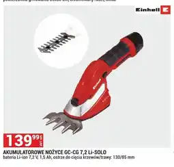 Merkury Market Akumulatorowe nożyce Einhell GC-CG 7,2 Li-Solo oferta