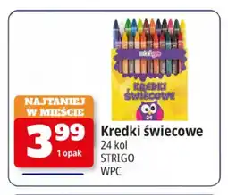 E.Leclerc Kredki świecowe 24 kolory Strigo oferta