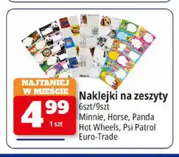 E.Leclerc Naklejki na zeszyty 9 sztuk oferta