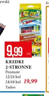 E.Leclerc Kredki dwustronne Penmate 12/24 kolory oferta