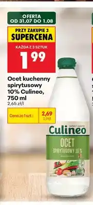 Biedronka Ocet kuchenny spirytusowy 10% Culineo oferta