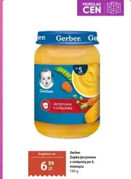Biedronka Zupka jarzynowa z cielęciną po 5. miesiącu Gerber oferta