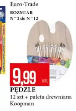 E.Leclerc Pędzle Koopman 12 szt + paleta drewniana oferta