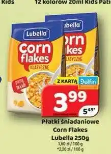 Delfin Płatki śniadaniowe Corn Flakes Lubella klasyczne oferta
