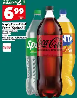 Topaz Napój Coca-Cola/Fanta/Sprite 2 L oferta