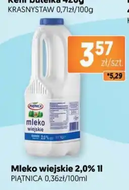 Jubilat Mleko wiejskie 2,0% PIĄTNICA oferta