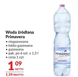 Makro Woda niegazowana Primavera oferta