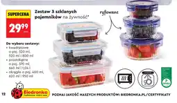 Biedronka Zestaw pojemników oferta