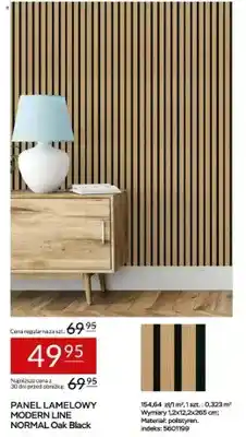 Abra Panel lamelowy Abra Modern Line Normal Oak Black oferta