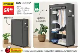 Biedronka Szafa tekstylna Biedronka oferta
