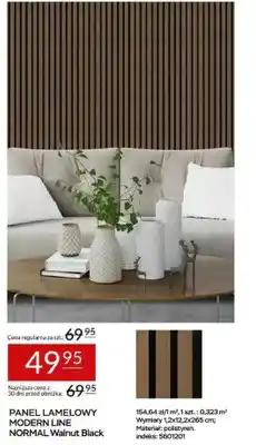 Abra Panel lamelowy Abra Modern Line Normal Walnut Black oferta