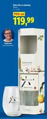 Lidl Gin Roku ze szklanką oferta