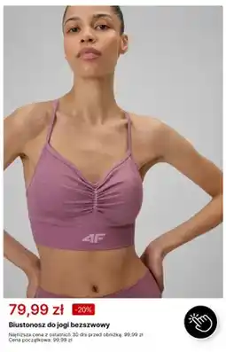 4F Biustonosz do jogi bezszwowy 4F oferta