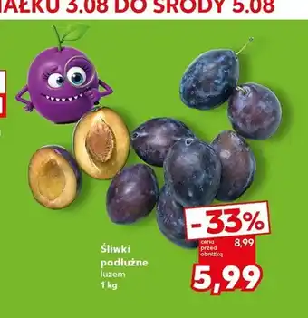 Kaufland Śliwki podłużne oferta