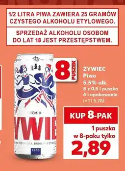 Kaufland Piwo Żywiec 8-pak oferta