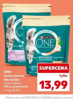 Kaufland Sucha karma dla kotów Purina One Sensitive oferta