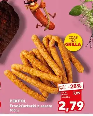 Kaufland Frankfurterki z serem Pekpol oferta
