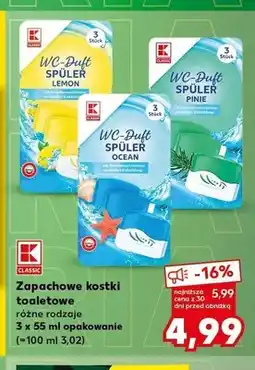 Kaufland Zapachowe kostki toaletowe K-Classic Lemon oferta