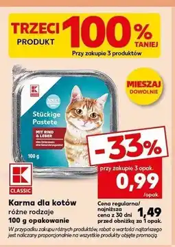 Kaufland Karma dla kotów K-Classic oferta