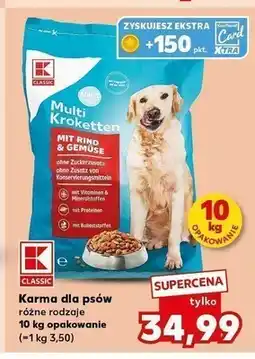 Kaufland Karma dla psów K-Classic Multi Kroketten oferta
