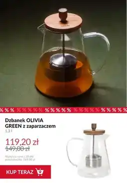 Homla Dzbanek z zaparzaczem Homla Olivia Green oferta