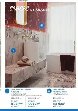 Blu Gres Senses Ravero Wine rektyfikowany mat 59,8x119,8 cm oferta