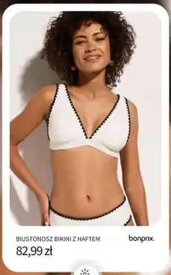 BonPrix Biustonosz bikini z haftem Bonprix oferta