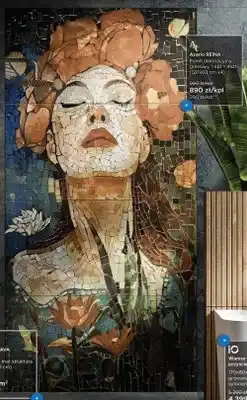 Blu Panel dekoracyjny gresowy Azario REINA oferta