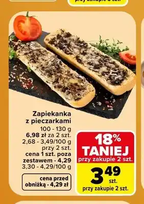 Zapiekanka z pieczarkami