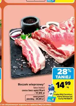 Carrefour Boczek wieprzowy bez kości oferta