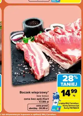Carrefour Boczek wieprzowy bez kości oferta