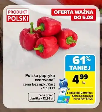 Carrefour Polska papryka czerwona oferta