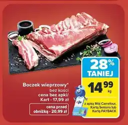 Carrefour Boczek wieprzowy bez kości oferta
