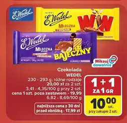 Carrefour Czekolada mleczna z wafelkami WW E.Wedel oferta