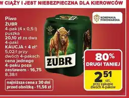 Carrefour Piwo Żubr 4-pak oferta