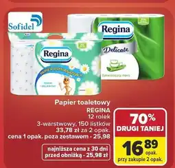 Carrefour Papier toaletowy Regina Rumiankowy 12 rolek oferta