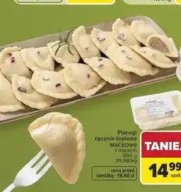 Carrefour Pierogi ręcznie lepione z mięsem Maćkowe oferta