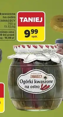 Carrefour Ogórki kwaszone na ostro Bracia Zawadzcy oferta