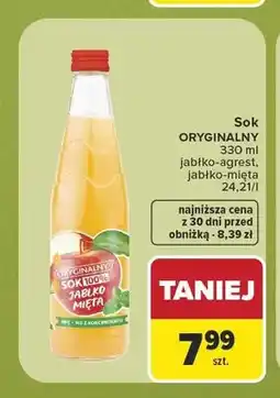 Carrefour Sok jabłko-agrest Oryginalny oferta
